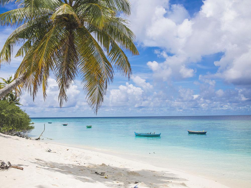 Bountystrand på Maldiverne