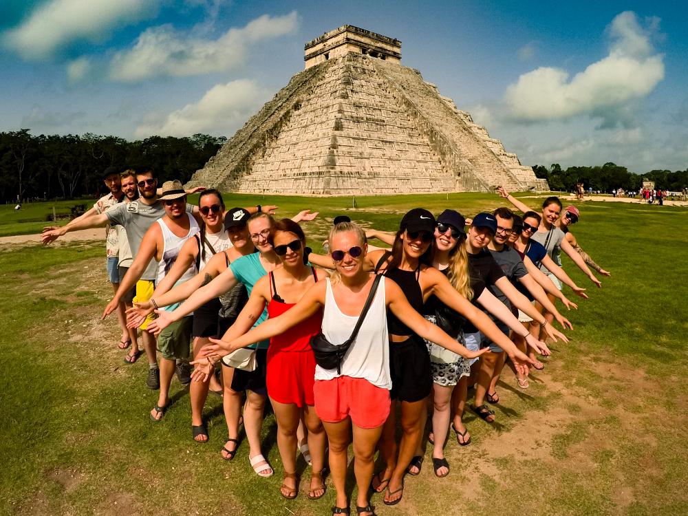 Mayaindianernas ruiner i Chichen Itza