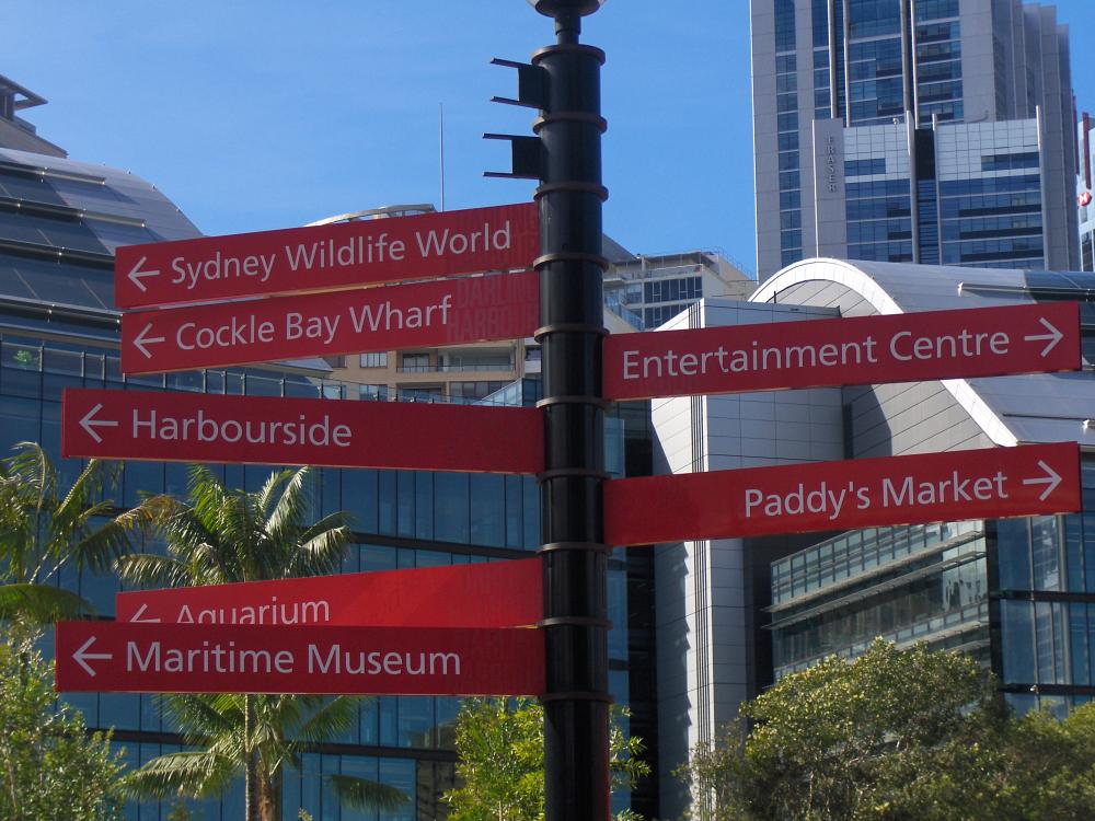 Vägvisare i Sydney 
