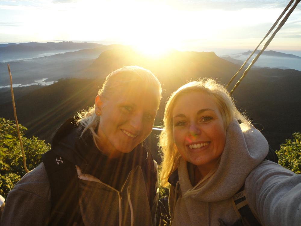 Solopgang fra Adams Peak