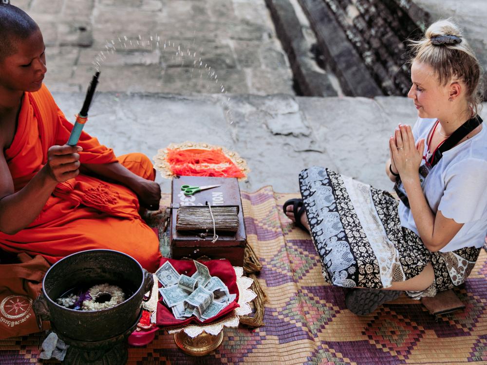 Tempelbesøg i Cambodja