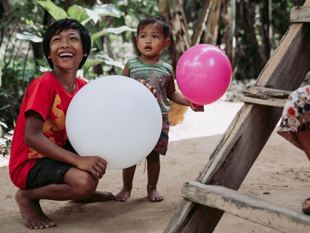 Skønne børn i Cambodja