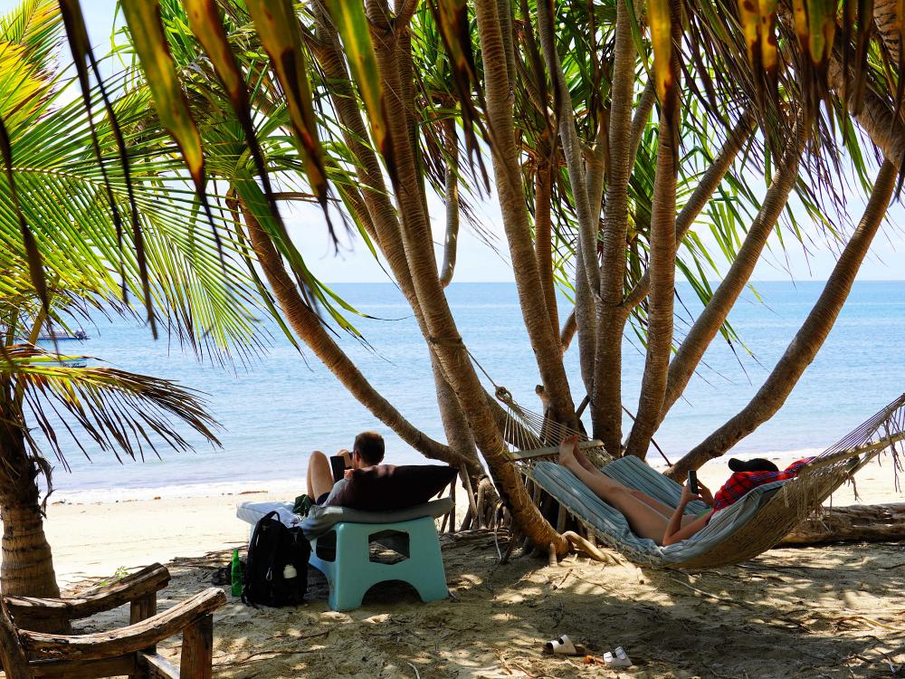 Afslapning ved Ushongo Beach