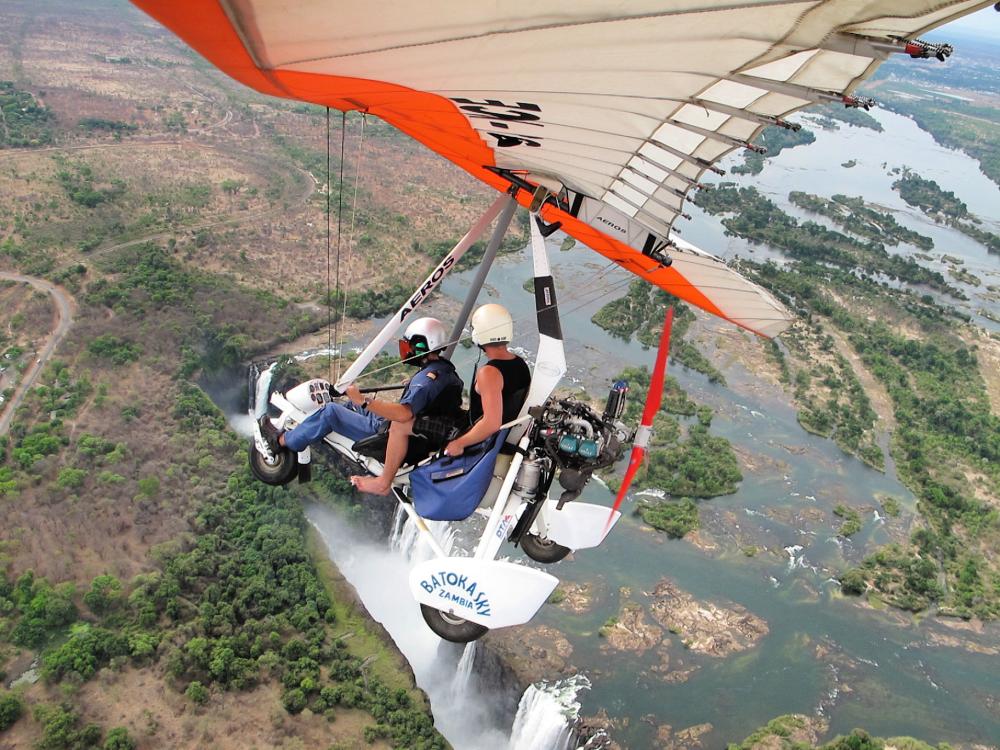 Udsigt over Victoria Falls 