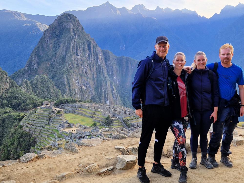 Soluppgång över Machu Picchu