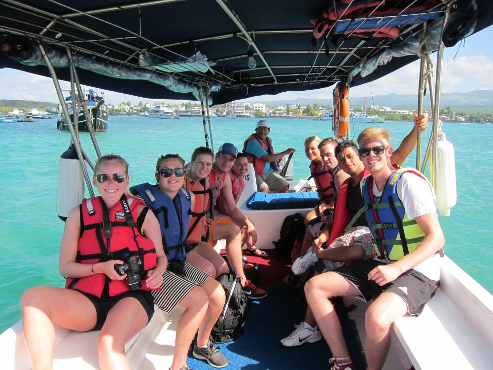 Segling i Galapagosöarna