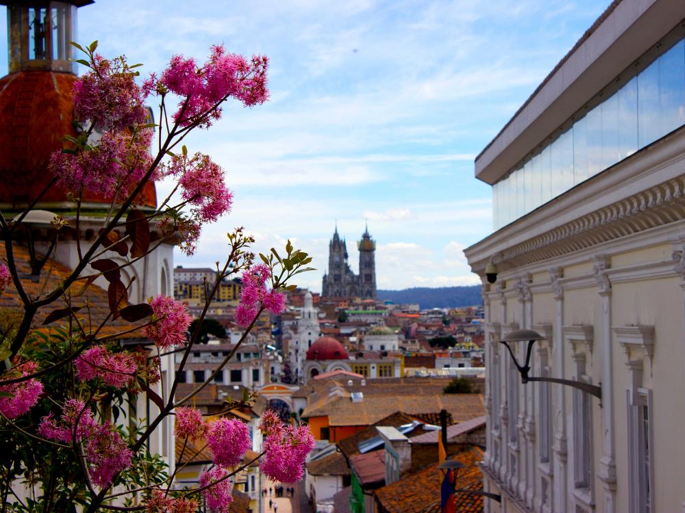 Vackra byggnader i Quito