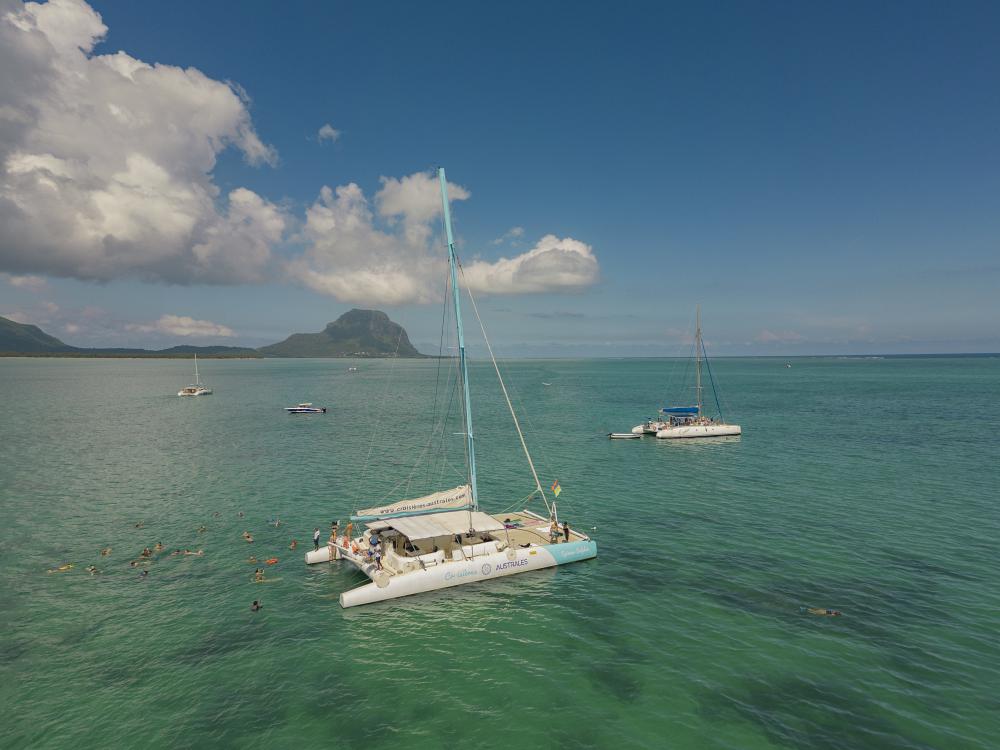 Katamarankryssning på Mauritius