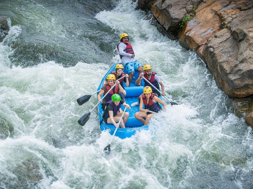 Rafting i Sri Lankas djungel