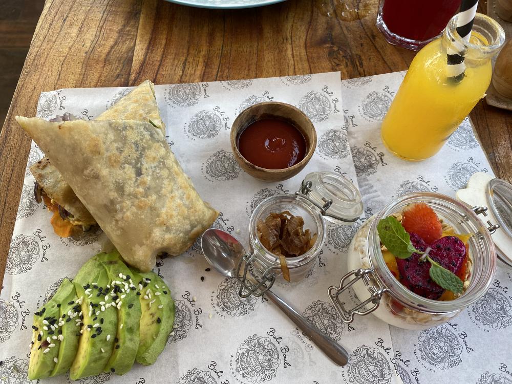 Läckra frukostar på Bali