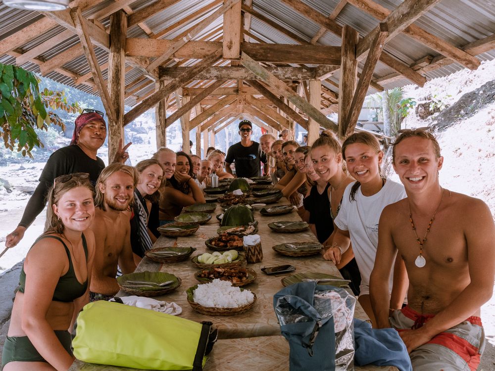 Lunch vid stranden