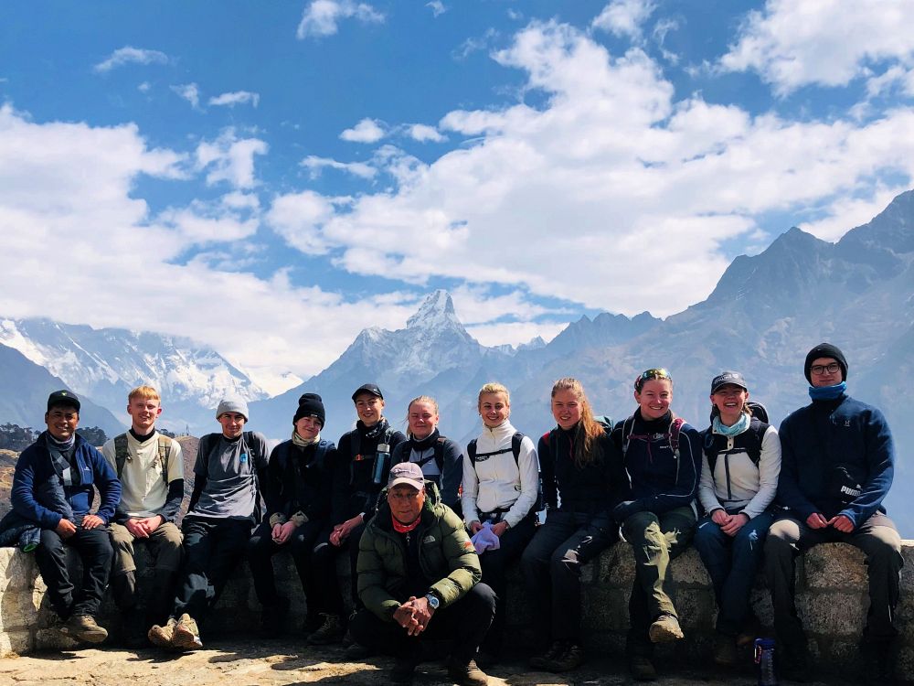 Utsikt över Himalaya 