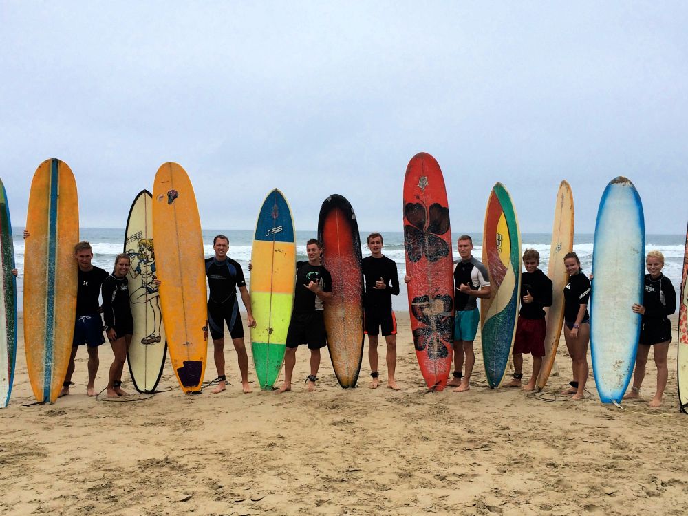 Surfing i Stilla havet