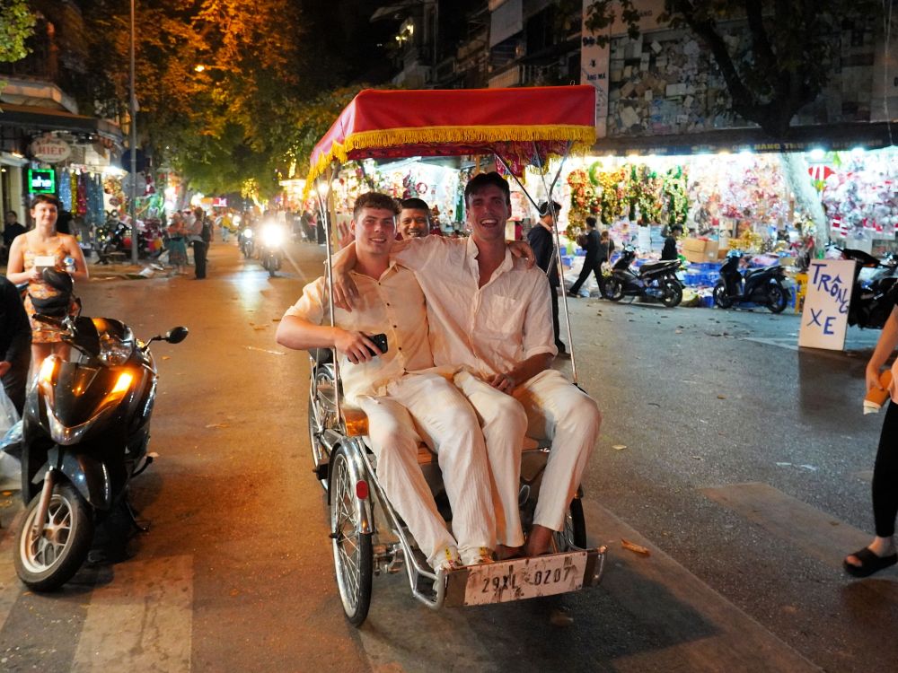 Resa med rickshaw