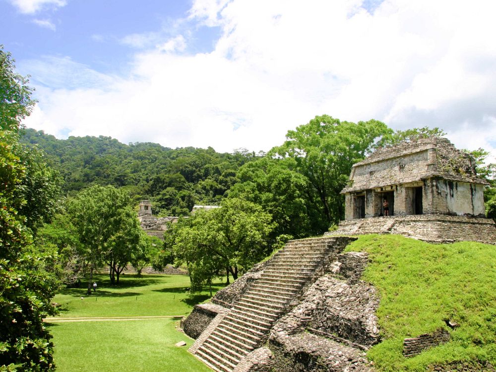 Mayaindianernas ruiner i Palenque