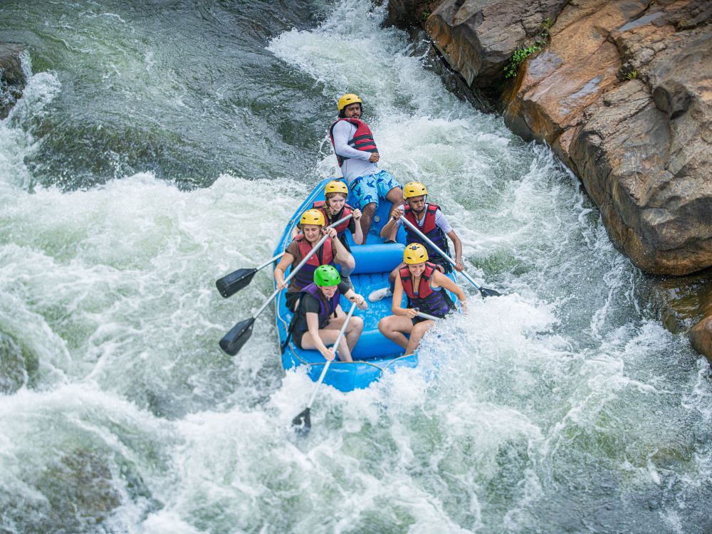 Rafting i Sri Lankas jungel