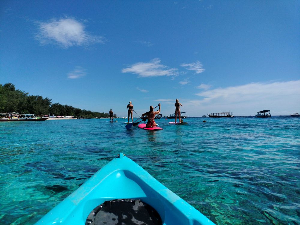 SUP på Gili-öarna