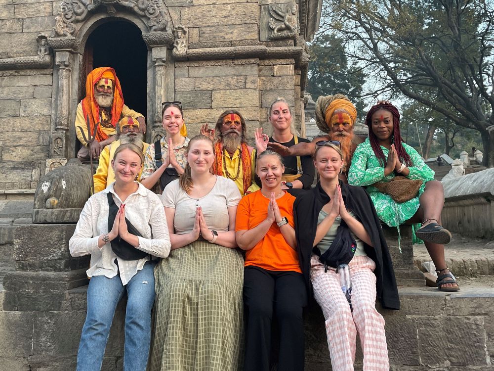 Sadhus vid Pashupatinath 