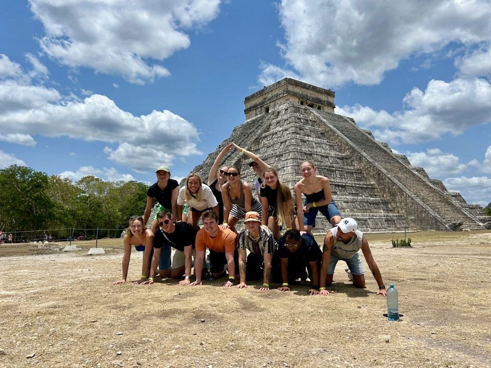 Mayaindianernas ruiner i Chichen Itza