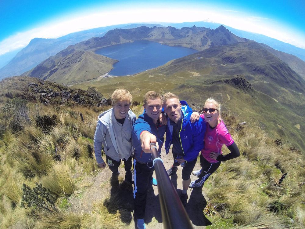 Quilotoa-kratern Ecuador