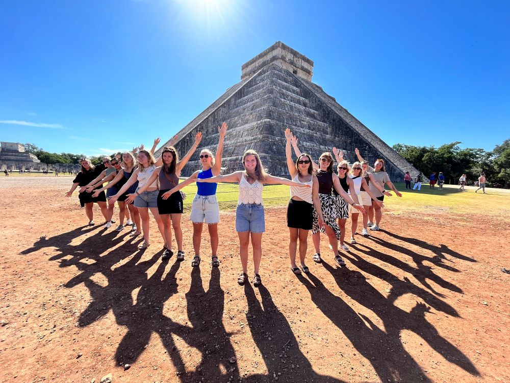 Mayaindianernas ruiner i Chichen Itza