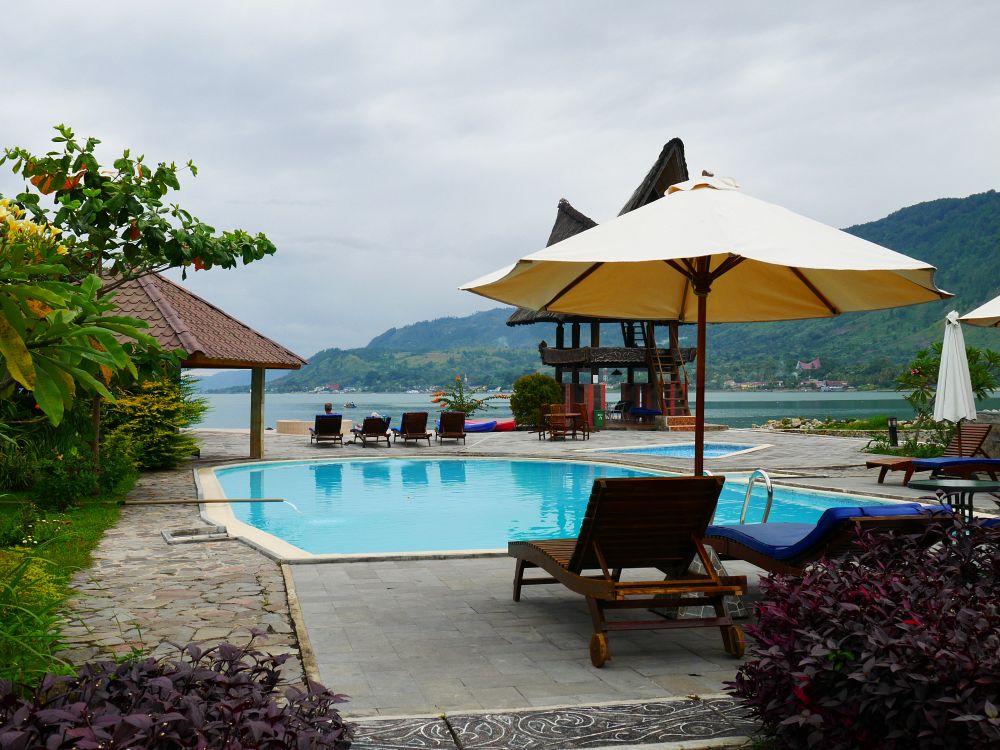 Hotell vid Lake Toba