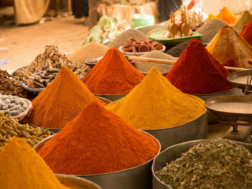 Läckra kryddor i souken