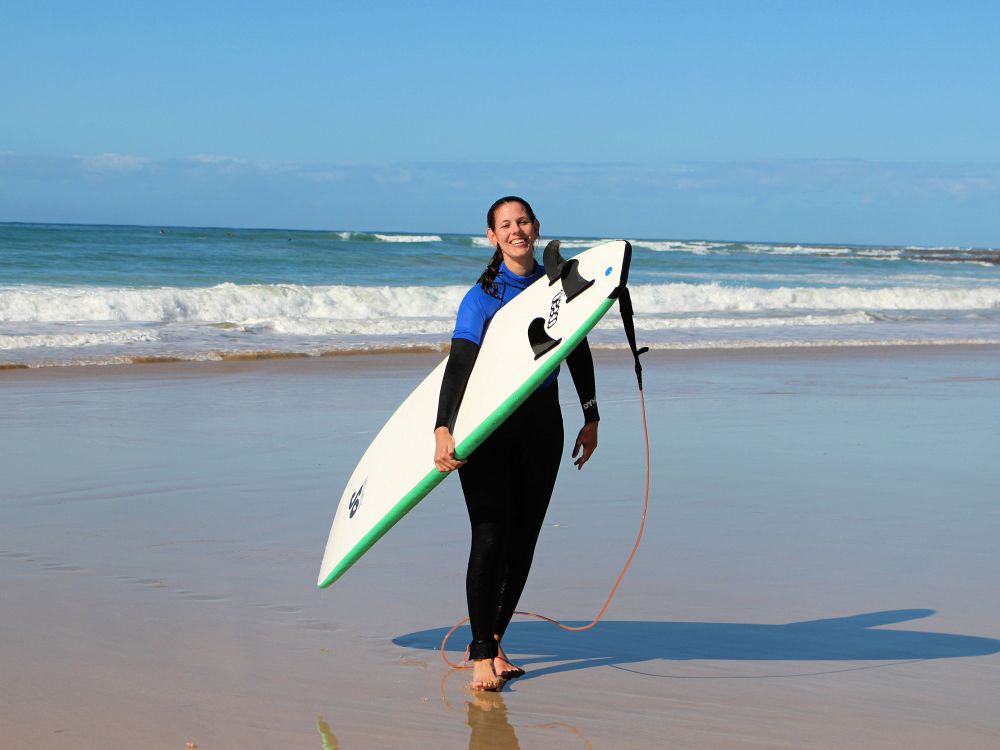 Surfing vid Atlanten