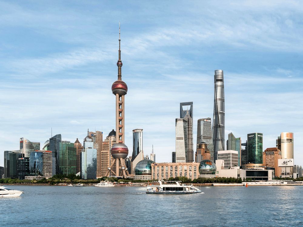 Shanghais imponerande skyline